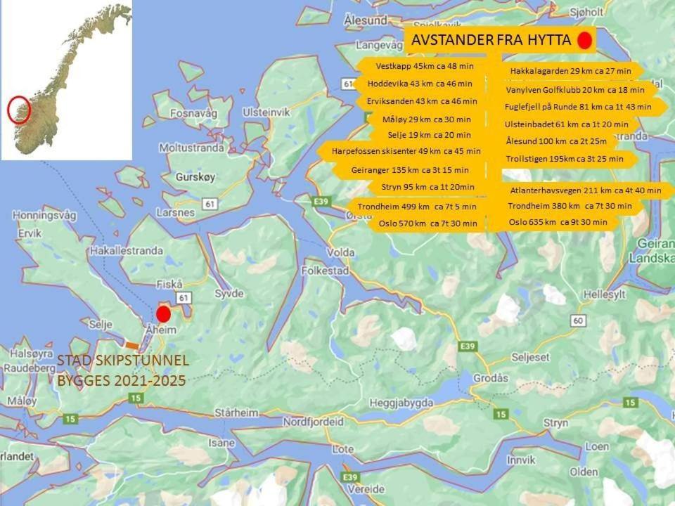 Smastranda Fjord Lodge Aheim Exteriér fotografie