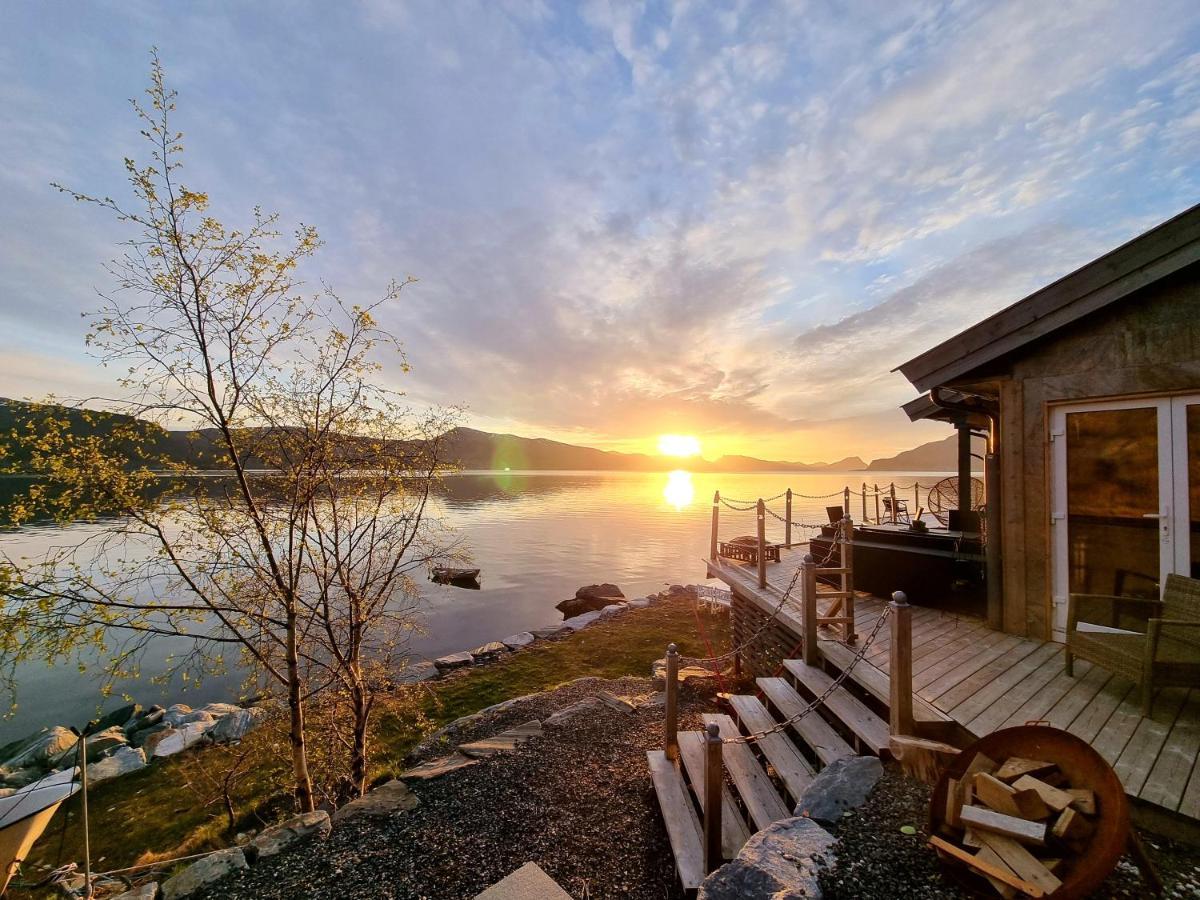 Smastranda Fjord Lodge Aheim Exteriér fotografie
